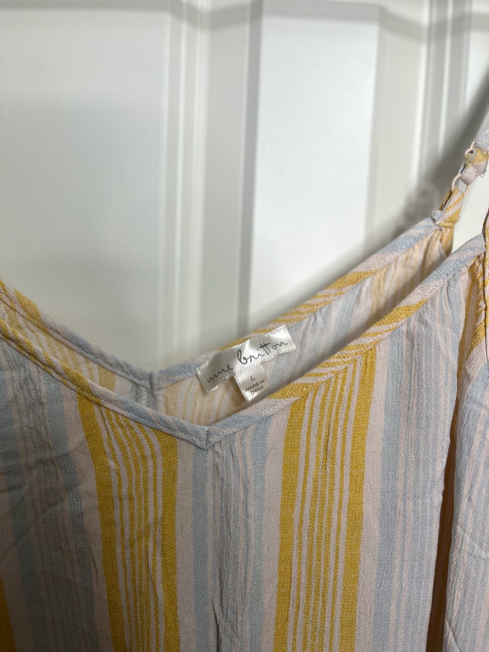 Nine Britton Ruffle Striped Dress NWOT - Picture 3 of 3